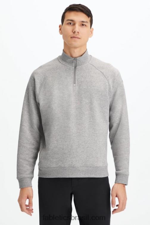 Fabletics meio cinza htr 420HR3578 o leve go-to 1/4 zip homens - Image 1