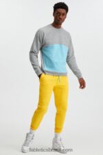 Fabletics meio cinza htr 420HR3705 a edição especial da tripulação homens - Image 2