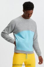 Fabletics meio cinza htr 420HR3705 a edição especial da tripulação homens
