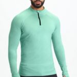 Fabletics menta fresca 420HR3598 o dia de treino 1/4 zip homens