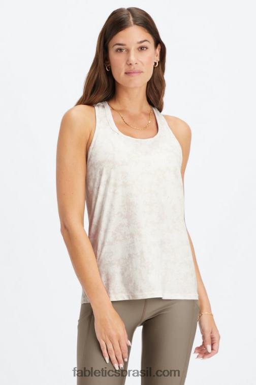 Fabletics mini nueue camuflado branco macio 420HR2186 tanque nadador phoenix lite mulheres - Image 1