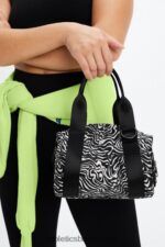 Fabletics mini zebra marmorizada 420HR2927 mochila mini grip mulheres - Image 2