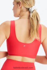 Fabletics morango vermelho 420HR1515 sutiã esportivo crossover de baixo impacto mulheres - Image 2