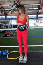 Fabletics morango vermelho 420HR1515 sutiã esportivo crossover de baixo impacto mulheres - Image 5