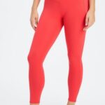 Fabletics morango vermelho 420HR931 legging oasis pureluxe hw crossover 7/8 mulheres
