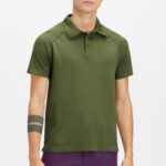 Fabletics musgo escuro 420HR3420 o dia de treinamento polo 170 homens