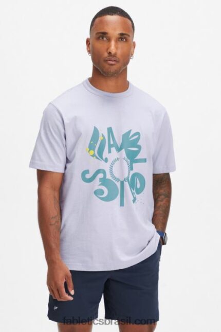 Fabletics névoa lilás shreddin e ridin 420HR3556 a camiseta r&r homens