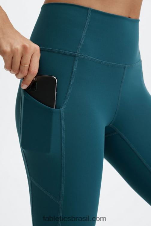 Fabletics onda da meia-noite 420HR1143 legging cintura alta twist 7/8 oasis pureluxe mulheres - Image 2