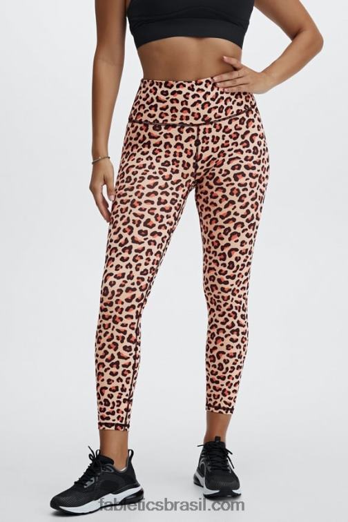 Fabletics pêra claro/branco brilhante 420HR697 define powerhold cintura alta 7/8 legging 30 mulheres - Image 2