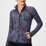 Fabletics pontos de safári de grama verde 420HR2569 jaqueta de performance trinity mulheres