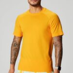 Fabletics por do sol amarelo 420HR3462 o tee do dia de treinamento 175 homens