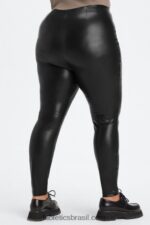 Fabletics preto 420HR1064 legging de couro vegano mulheres - Image 2