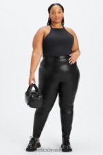 Fabletics preto 420HR1064 legging de couro vegano mulheres - Image 4