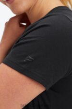 Fabletics preto 420HR1998 T-shirt em jersey 100% algodão mulheres - Image 3