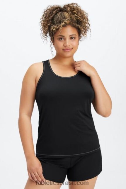 Fabletics preto 420HR2187 tanque nadador phoenix lite mulheres