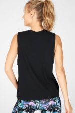 Fabletics preto 420HR2350 tanque muscular de jade mulheres - Image 2