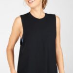 Fabletics preto 420HR2350 tanque muscular de jade mulheres