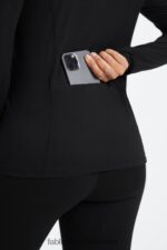 Fabletics preto 420HR2583 fênix meio zíper camada intermediária mulheres - Image 3