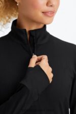 Fabletics preto 420HR2583 fênix meio zíper camada intermediária mulheres - Image 4