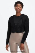 Fabletics preto 420HR2626 cardigã curto mulheres