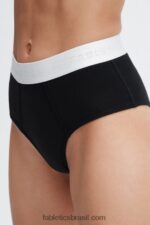 Fabletics preto 420HR2864 Calcinha cintura alta 24-7 mulheres - Image 3