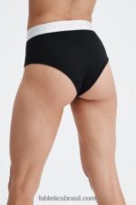 Fabletics preto 420HR2864 Calcinha cintura alta 24-7 mulheres - Image 4