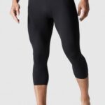 Fabletics preto 420HR3120 a linha de base apertada 3/4 homens
