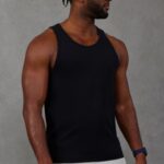 Fabletics preto 420HR3382 o tanque 24-7 homens