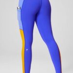 Fabletics real extremo/ponche de pervinca/sol da tarde 420HR734 legging cintura alta powerhold on-the-go 38 mulheres