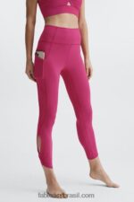 Fabletics sangria 420HR1142 legging cintura alta twist 7/8 oasis pureluxe mulheres - Image 2