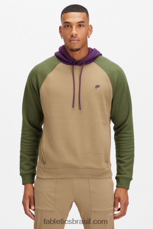 Fabletics sarja escura/musgo escuro multi 420HR3683 o moletom com capuz 192 homens - Image 4