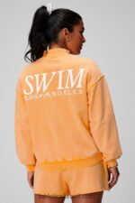 Fabletics sol da tarde/gráfico 420HR2439 moletom felpudo leve com meio zíper mulheres - Image 2