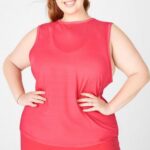 Fabletics teaberry 420HR2309 tanque de músculo eco-consciente mulheres