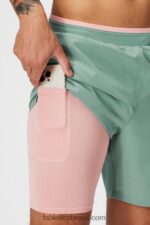 Fabletics tomilho cinza perfurado 420HR3147 o fundamental curto ii (alinhado) 137 homens - Image 2
