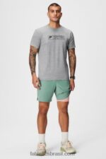 Fabletics tomilho cinza perfurado 420HR3147 o fundamental curto ii (alinhado) 137 homens - Image 5