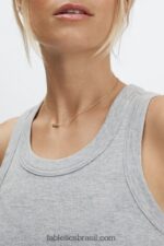Fabletics urze cinza claro 420HR2323 tanque de lata mulheres - Image 2