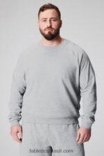 Fabletics urze cinza clássico 420HR3671 a tripulação leve homens