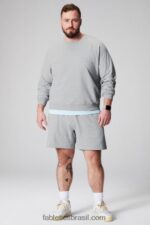 Fabletics urze cinza clássico 420HR3671 a tripulação leve homens - Image 3