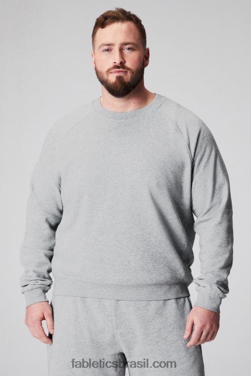 fabletics_urze_cinza_classico_420hr3671_a_tripulacao_leve_homens.jpg Fabletics urze cinza clássico 420HR3671 a tripulação leve homens - Image 1