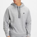 Fabletics urze cinza clássico 420HR3685 o moletom com capuz 192 homens