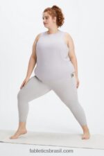 Fabletics urze cinza suave 420HR2128 tanque traseiro aberto dry-flex mulheres - Image 4
