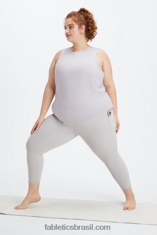 Fabletics urze cinza suave 420HR2128 tanque traseiro aberto dry-flex mulheres - Image 4