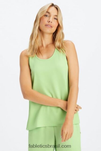 Fabletics wasabi 420HR2232 tanque de ecosatina mulheres